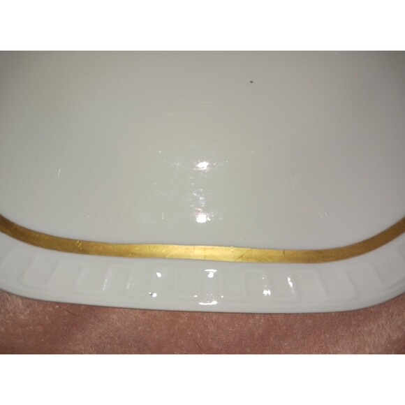 Wawel Poland Set of 4 1960’s Square Tiara Salad Plates and Bowls Gold Gilt Vtg - Picture 11 of 16